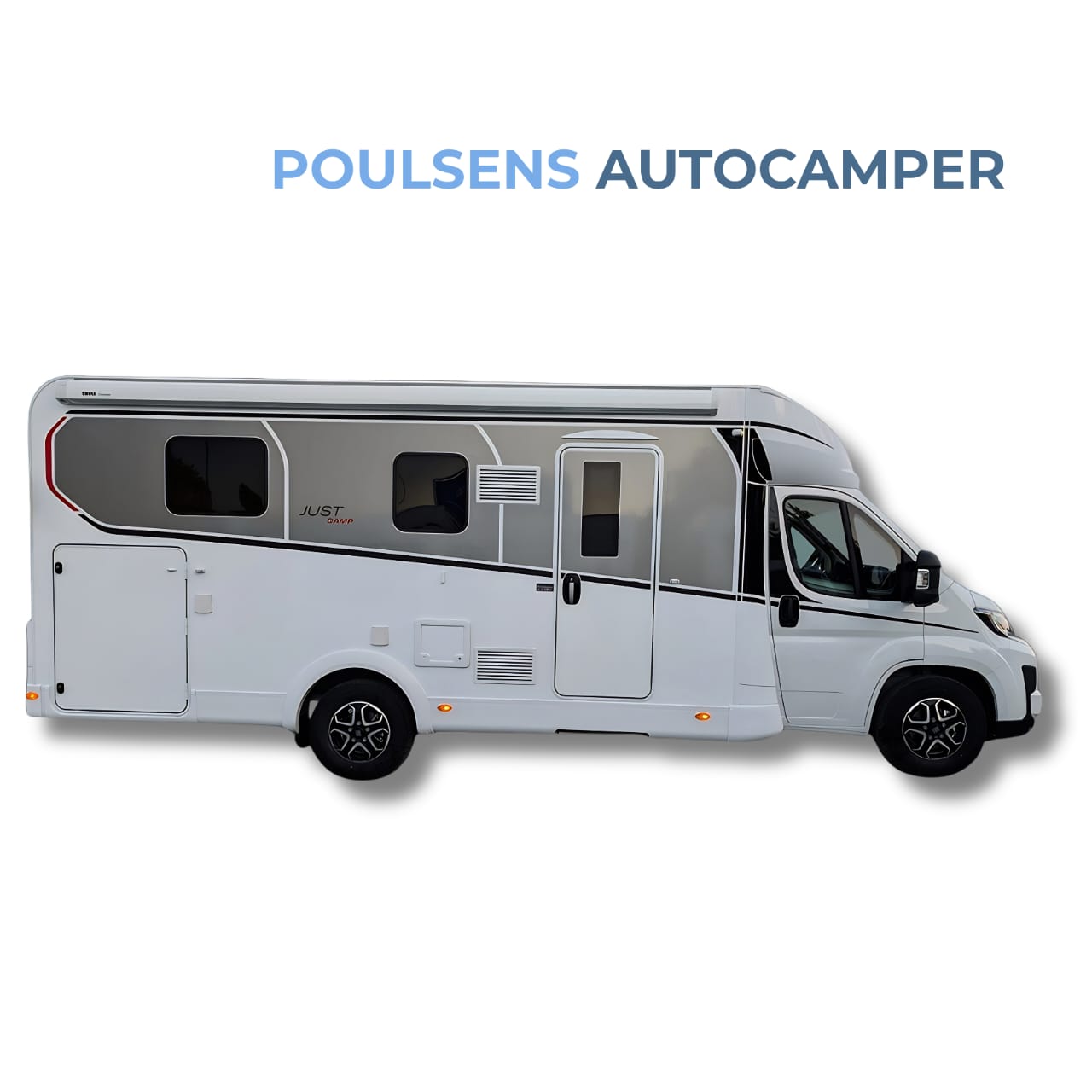 Vue extérieure du camping-car semi-intégré Dethleffs Just Camp T 7052 2026 avec design Active et jantes alliage