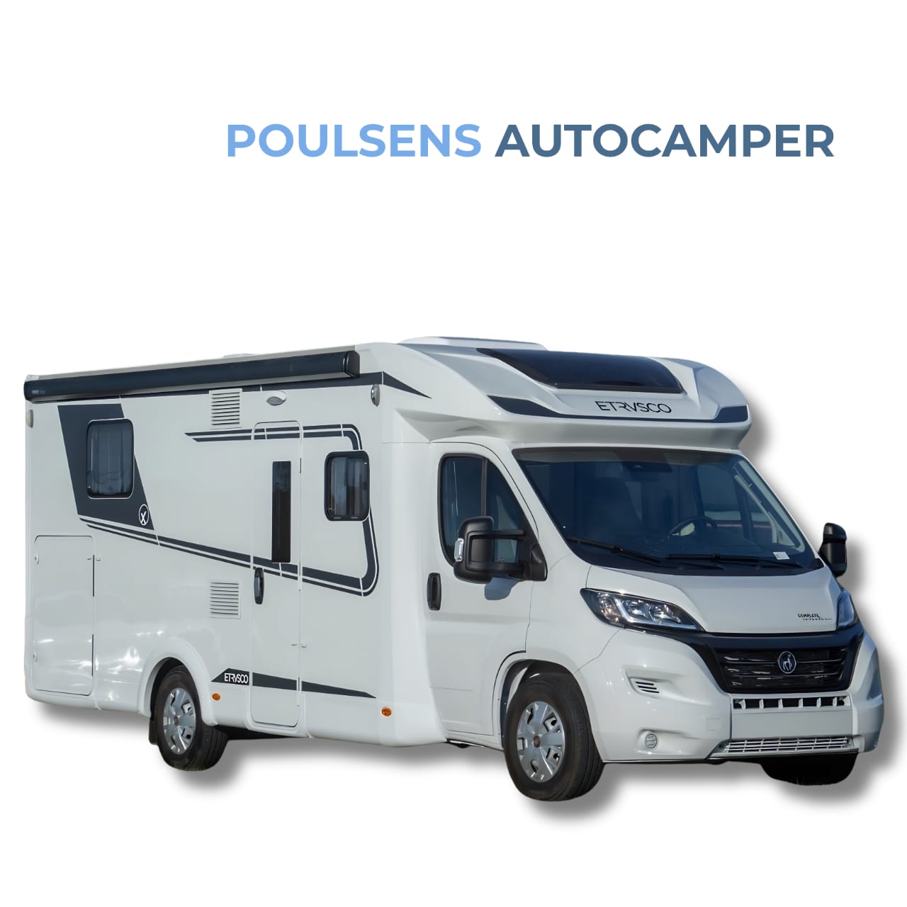 Vue extérieure avant du camping‑car semi‑intégré Etrusco T7400 QBC 2024
