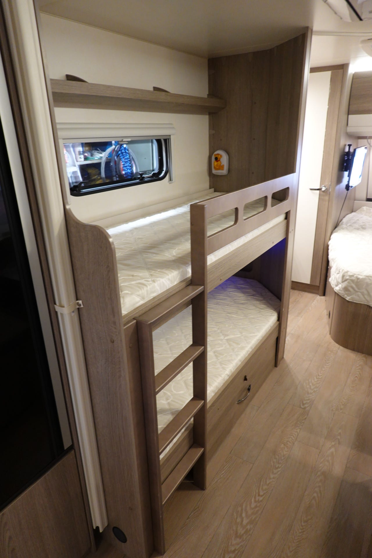 Espace couchage de la Hobby 720 UKFe Prestige
