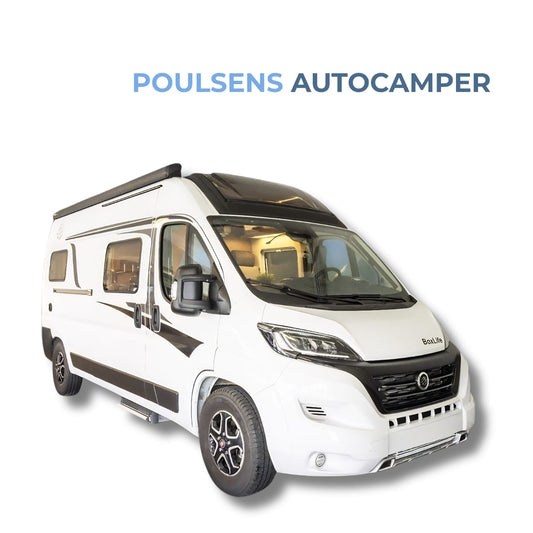 Vue extérieure avant du camping-car urbain Knaus BOXLIFE 600 ME 2023 d’occasion avec design moderne et jantes alliage
