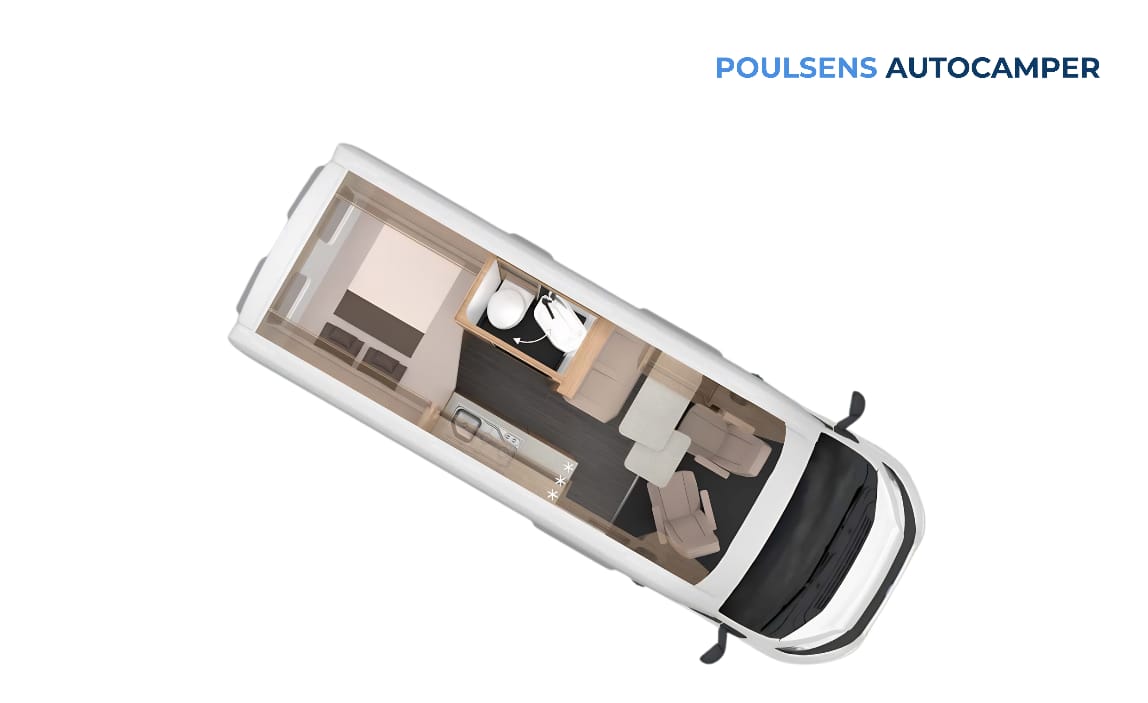 Vue extérieure du camping-car urbain Knaus BOXTIME 600 MQ 2026 avec design moderne et jantes alliage