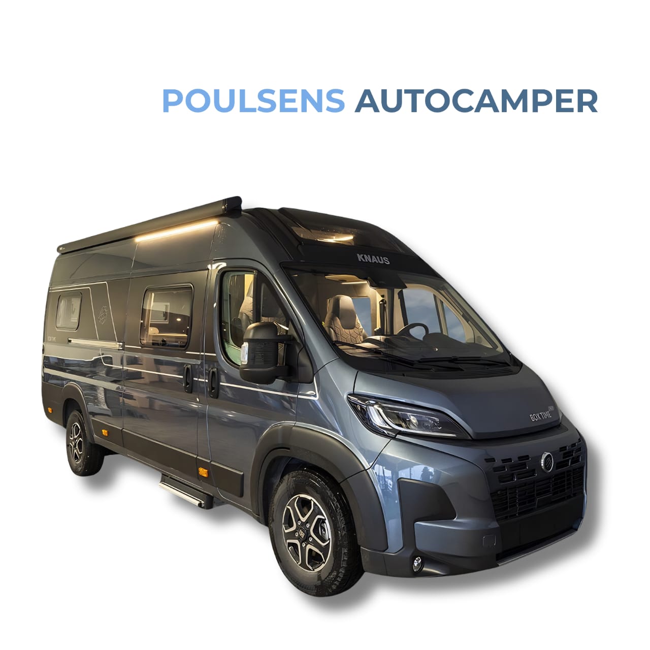Vue extérieure avant du camping-car urbain Knaus BOXTIME 630 ME 2026 avec design moderne et jantes alliage