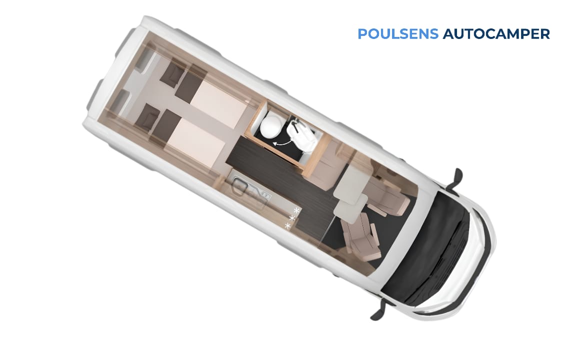 Vue extérieure du camping-car urbain Knaus BOXTIME 630 ME 2026 avec design moderne et jantes alliage
