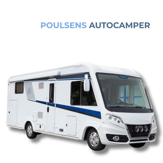 Vue extérieure avant du camping‑car intégral Knaus SKY I 700 2017 d’occasion