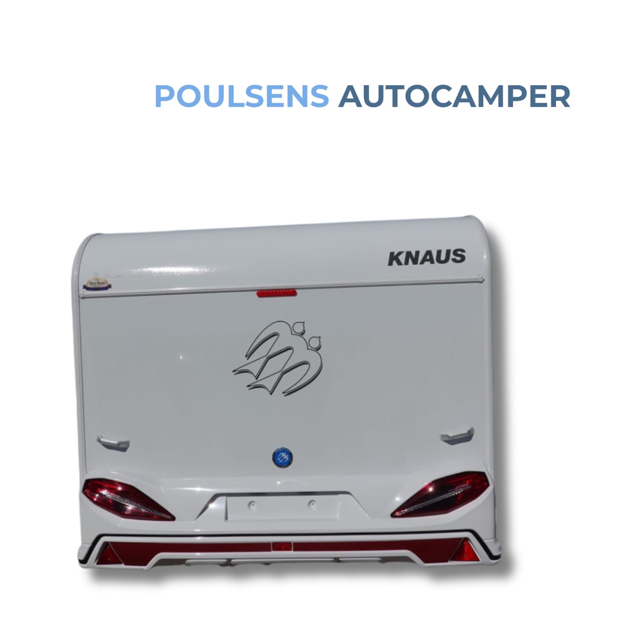 Vue arrière de la Knaus Südwind 580 UE Scandinavian