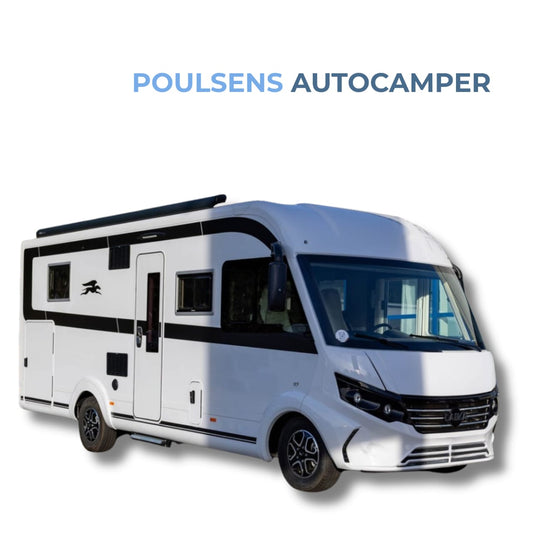 Vue extérieure avant du camping‑car intégral Laika Ecovip H 4112 2023 neuf