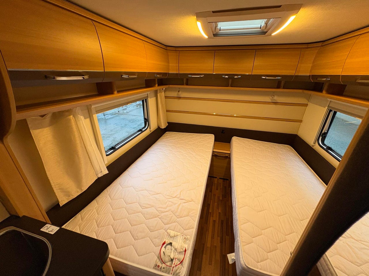 Espace couchage avec lits simples de la LMC Musica 490 E ALDE