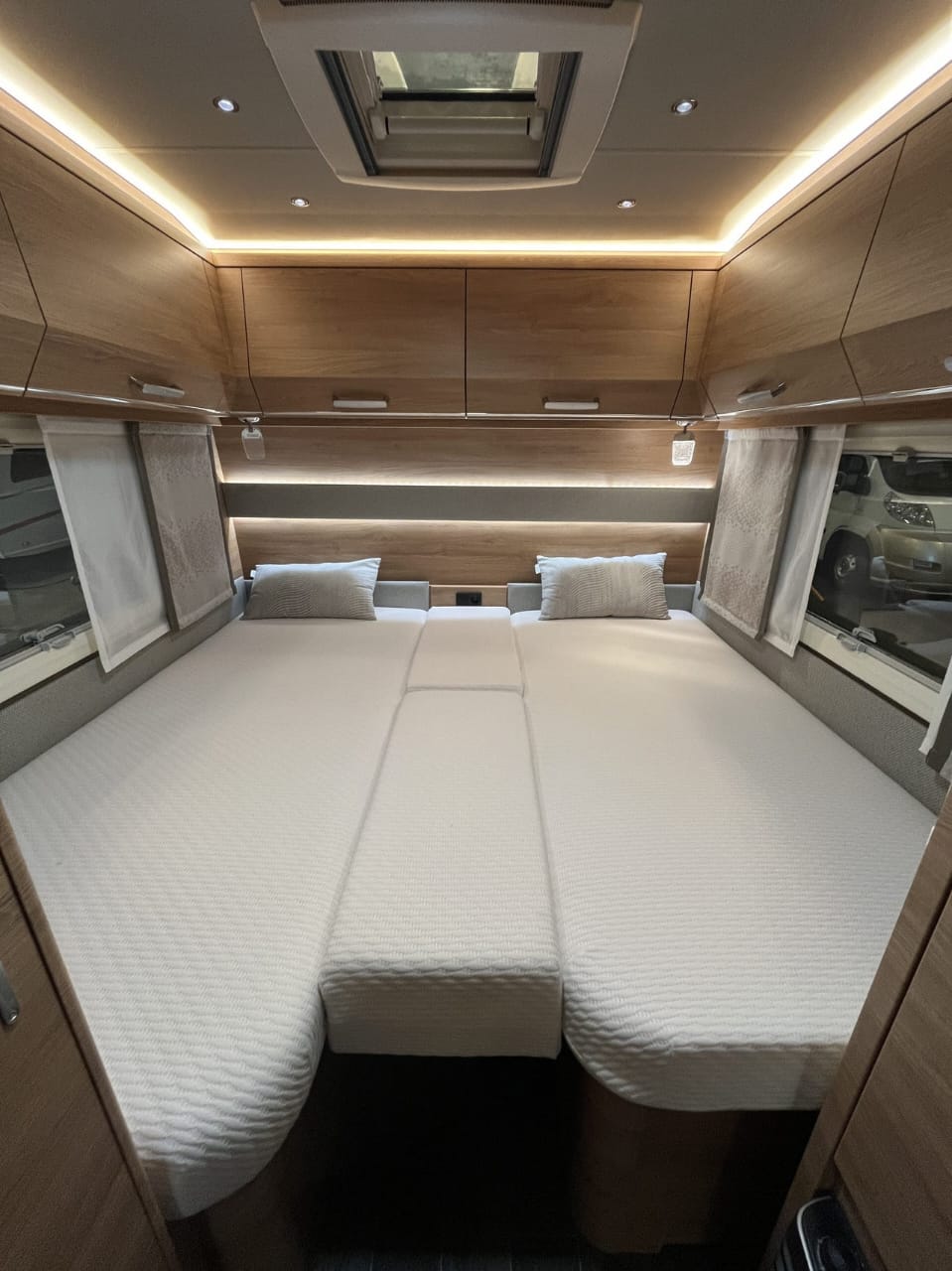 Espace couchage de la Tabbert Da Vinci 495 HE